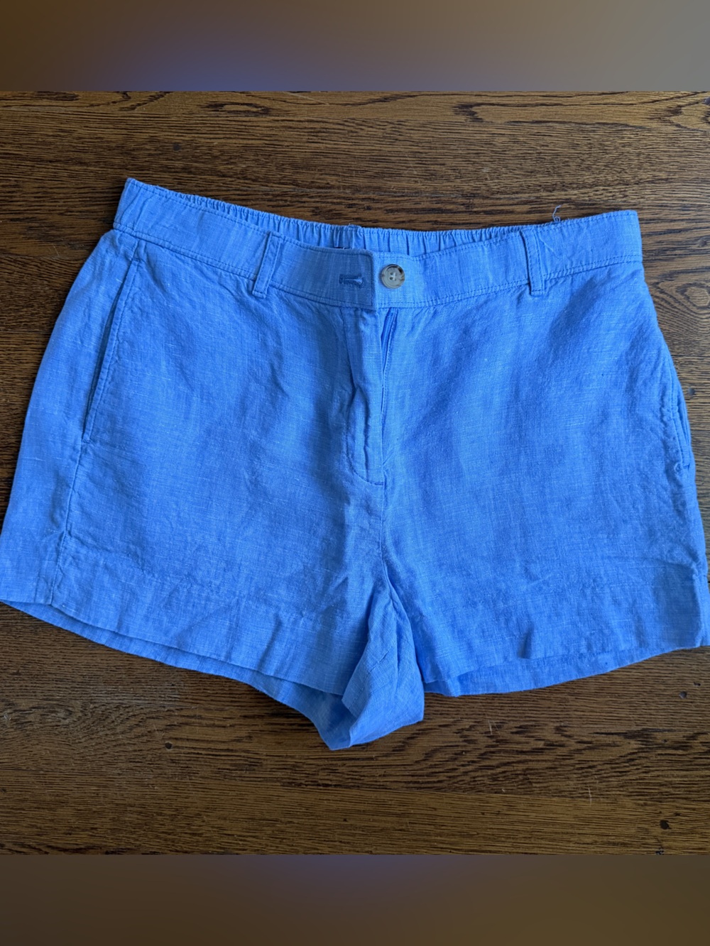 Jcrew Women’s Blue Linen Shorts size Medium